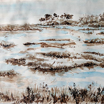 Croqueurs Ria d'Étel © Frédérique Audebert