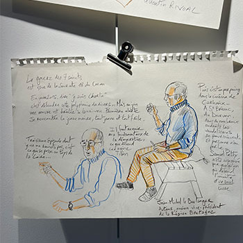 Dessins Damien Roudeau, rencontre sur l'art de resister © Amélie-Anne Chapelain