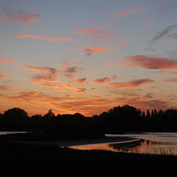 Un lever de soleil à Kerouzine © Marie Favreau
